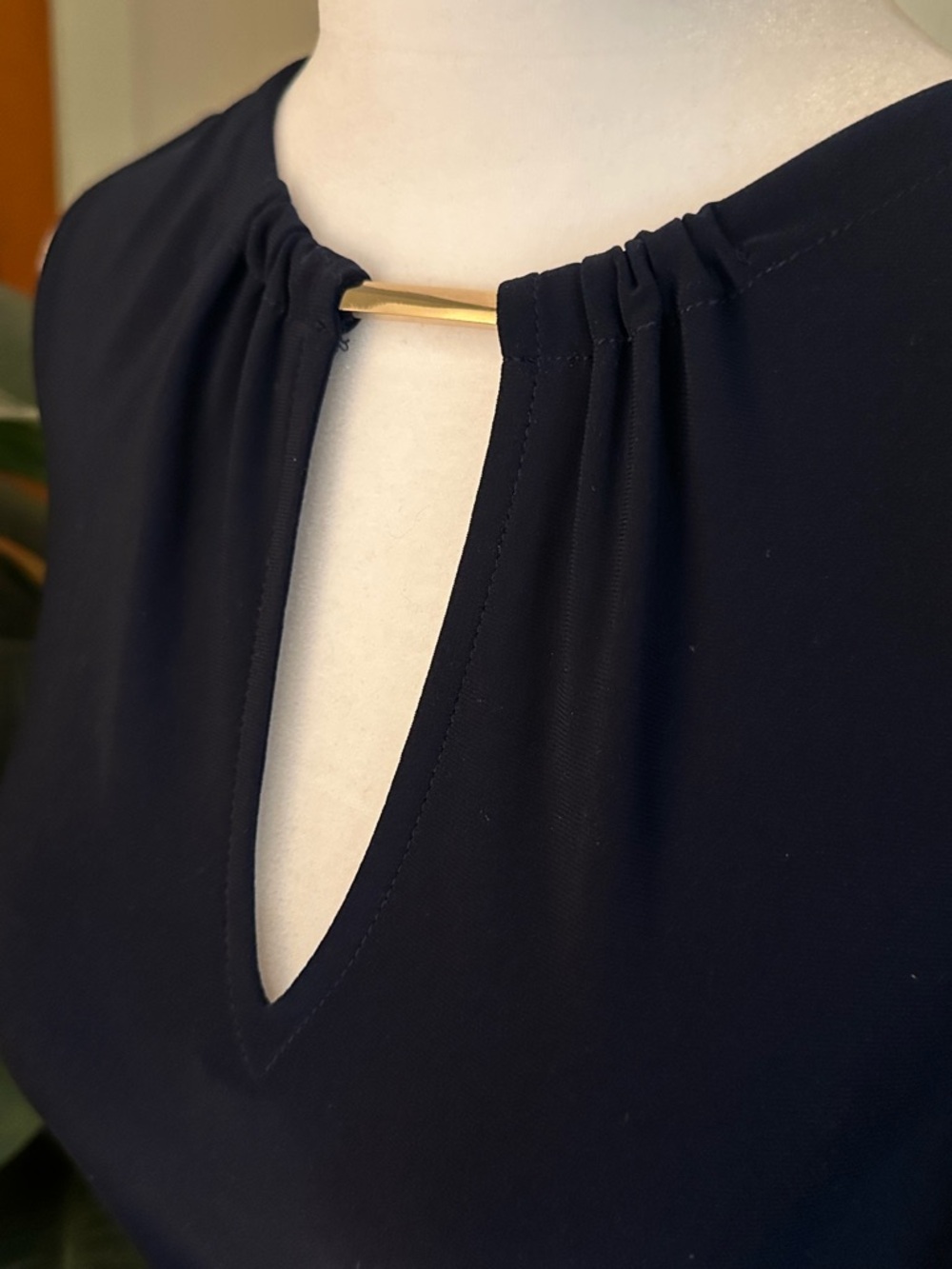 Joseph Ribkoff Navy Sleeveless Midi Dress with Side Ring Detail - Picture 3 of 5